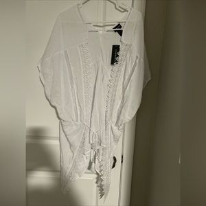 Cover 2 Cover Women’s 2X White Swimsuit Coverup NWT